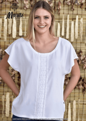 Blusa Tesajajai - C: Blanca
